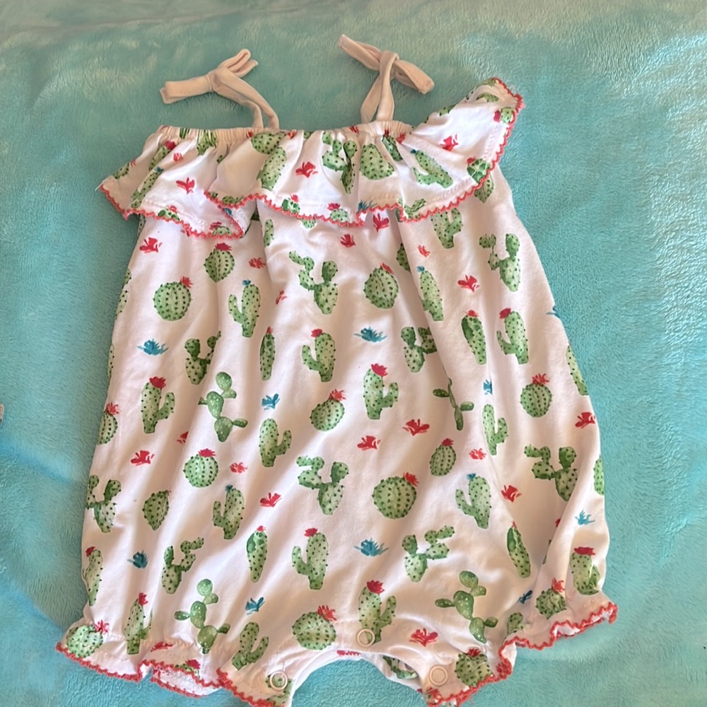Mud Pie Cactus bubble romper